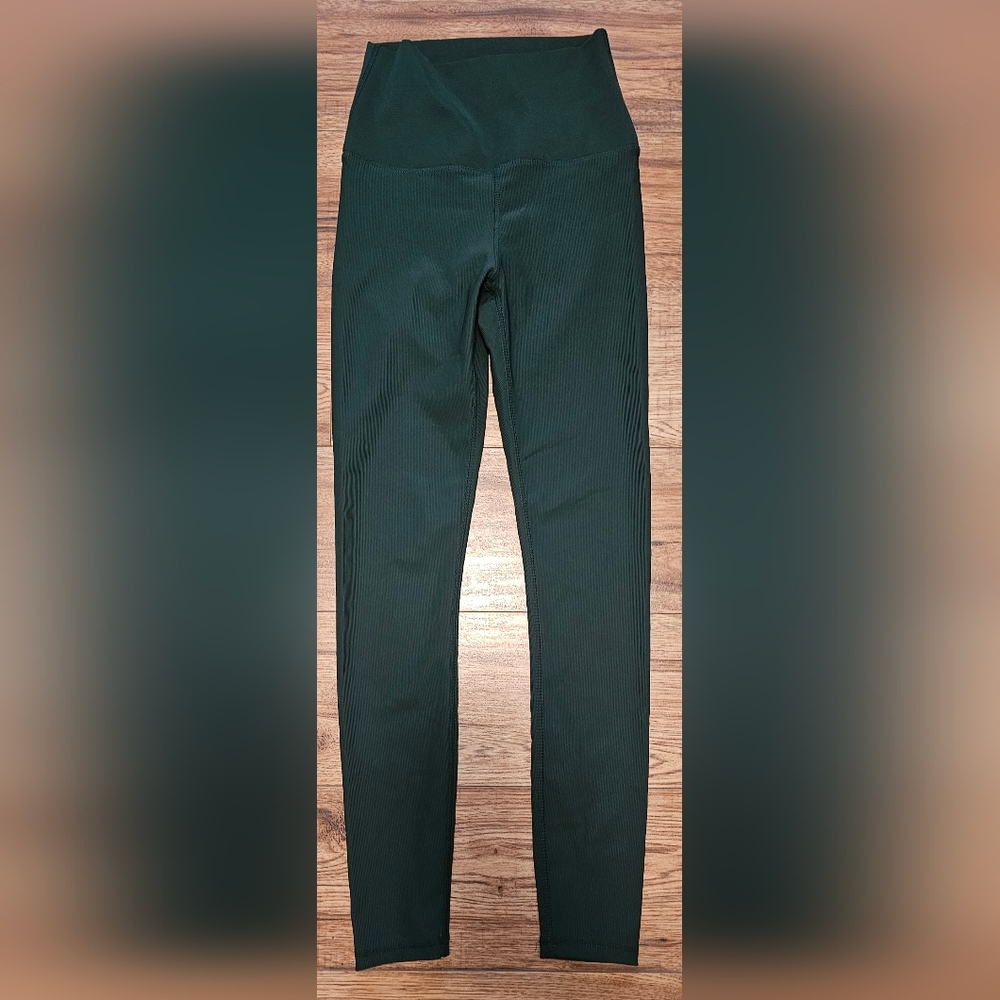 Kyodan Dark Green Ribbed Leggings